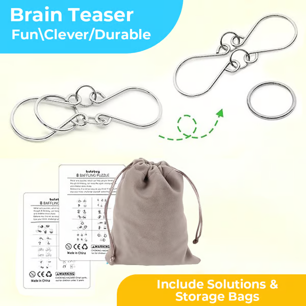 The Best Christmas Gift 🎁 Metal Montessori Puzzle Solving.