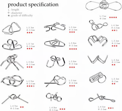 The Best Christmas Gift 🎁 Metal Montessori Puzzle Solving.